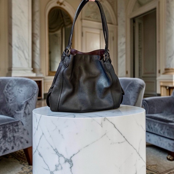 COACH Edie 31 with Patchwork with Snakeskin Detail — Pewter/Black Multi - Picture 5 of 7